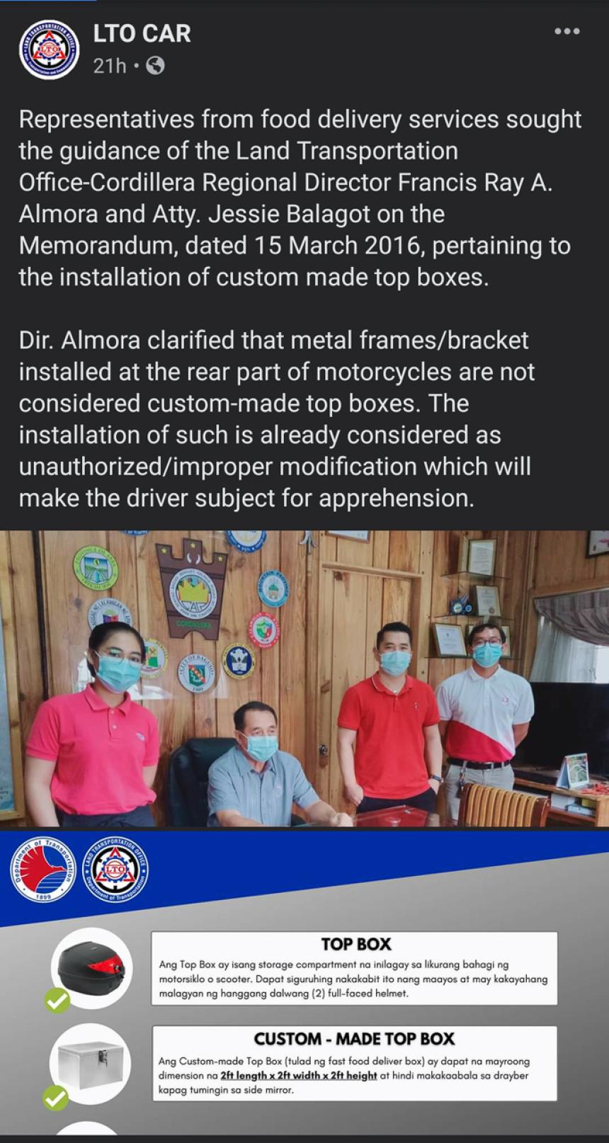 Metal frames/ bracket = unauthorized modification image