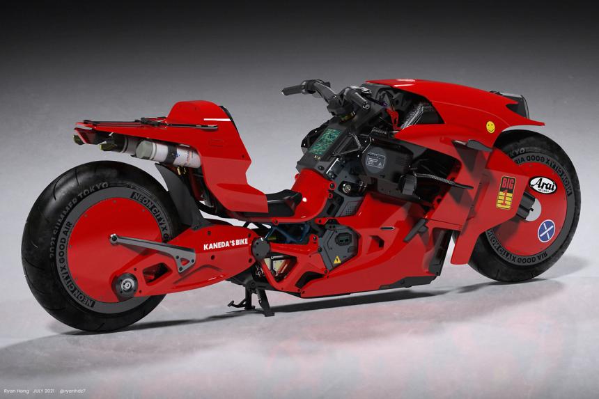 Designer reimagines iconic Akira motorcycle image