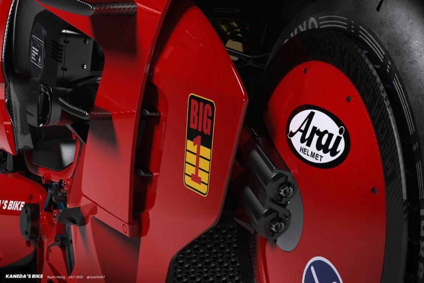 Designer reimagines iconic Akira motorcycle image