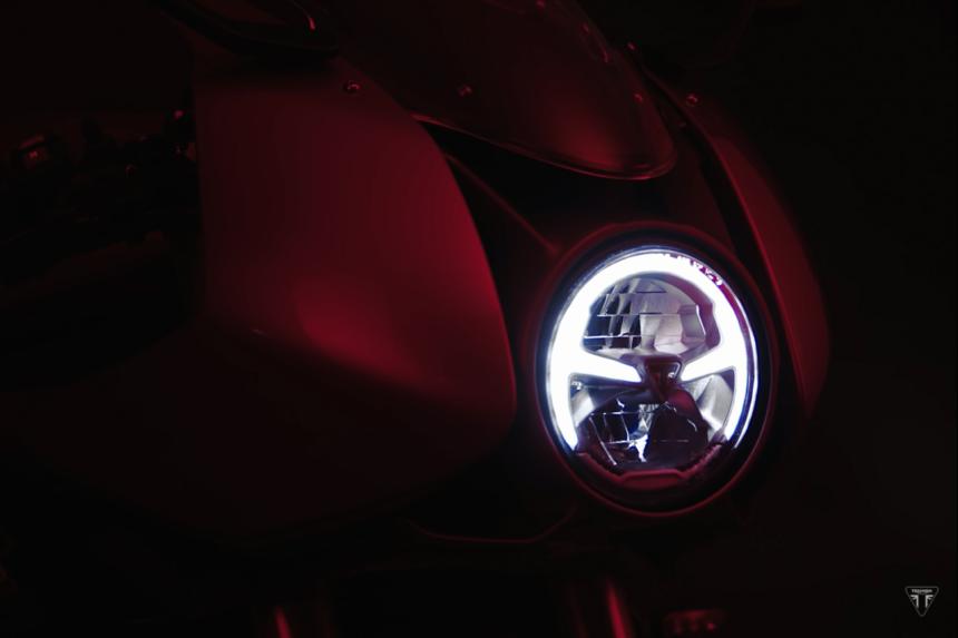 Triumph teases upcoming 1200cc sportbike image