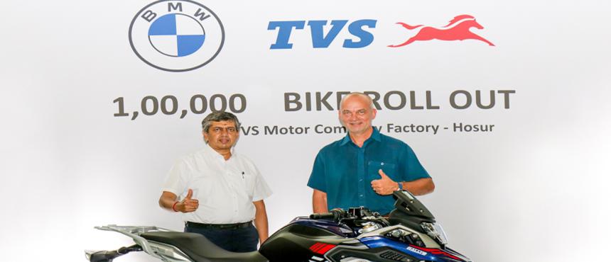 TVS rolls out 100,000th BMW 310cc motorcycle image