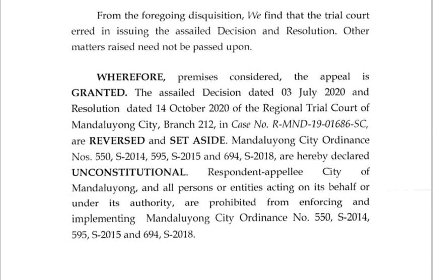 CA: Mandaluyong anti-backride ordinance