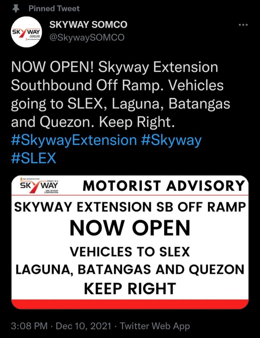 Skyway Extension southbound off-ramp now open image