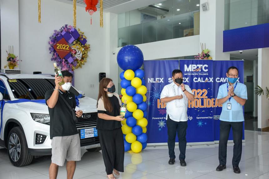 They won a bnew car by just using MPTC tollways image