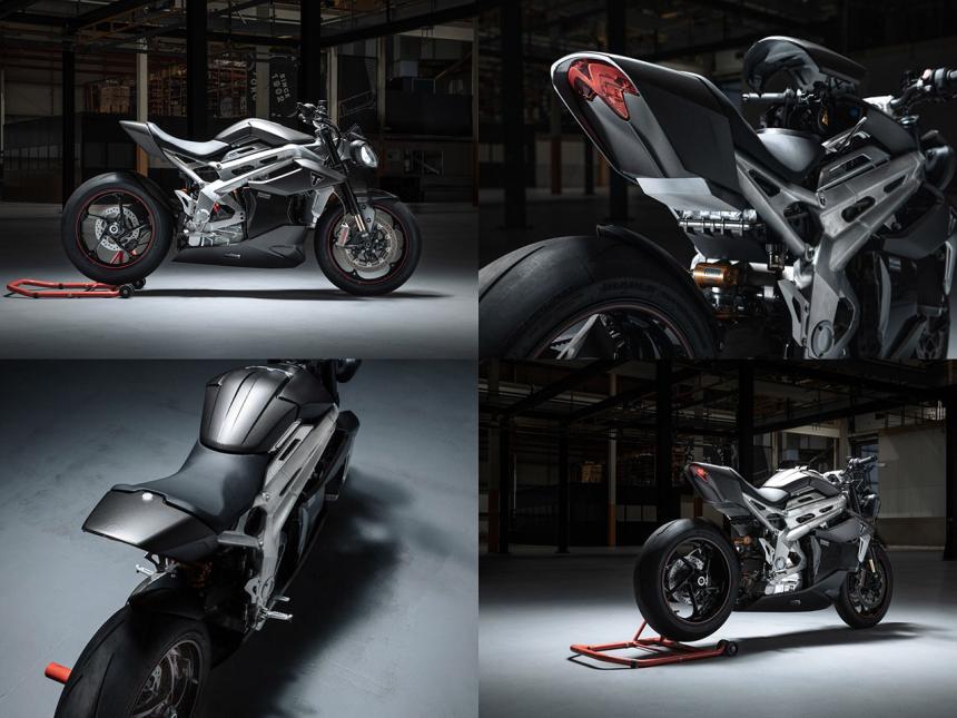 Triumph reveals latest e-superbike prototype image