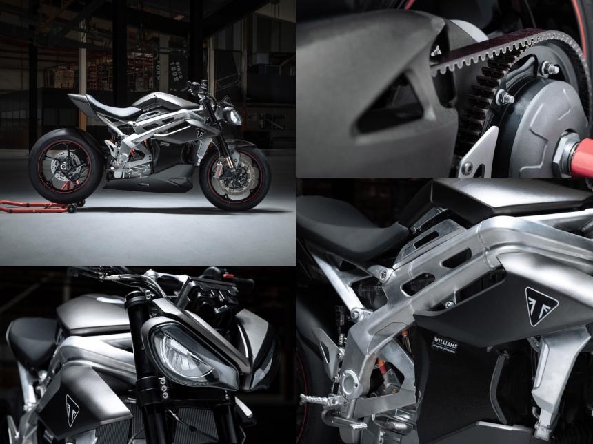 Triumph reveals latest e-superbike prototype image