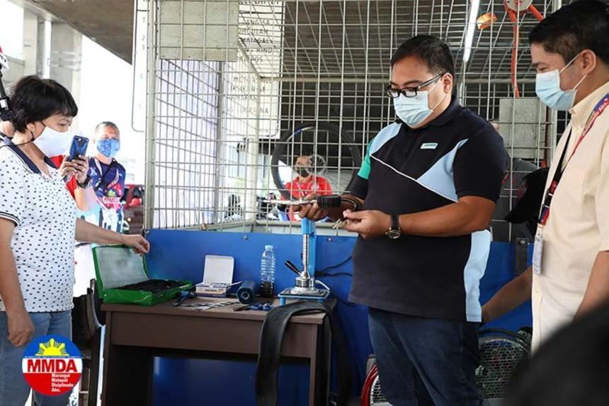MMDA now has a FREE motorcycle and bike repair station along EDSA MMDA now has a FREE motorcycle and bike repair station along EDSA image