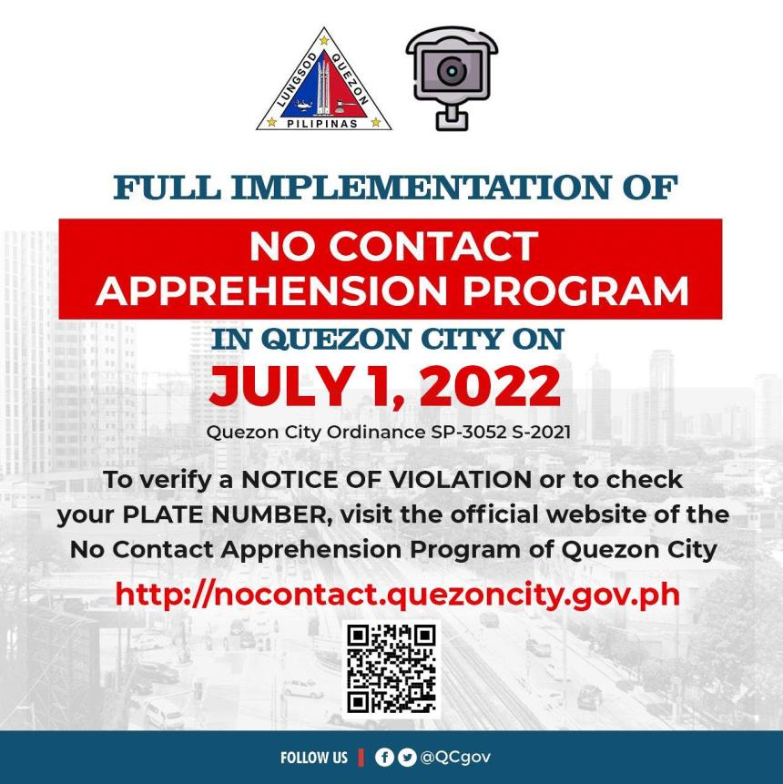 QC’s No Contact Apprehension CCTVs are placed on these roads QC’s No Contact Apprehension CCTVs are placed on these roads image