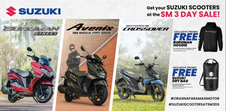 Suzuki scooters to star at SM 3-day Sale Suzuki scooters to star at SM 3-day Sale image