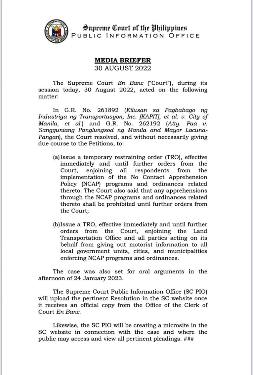 The Supreme Court orders NCAP temporarily stopped The Supreme Court orders NCAP temporarily stopped image