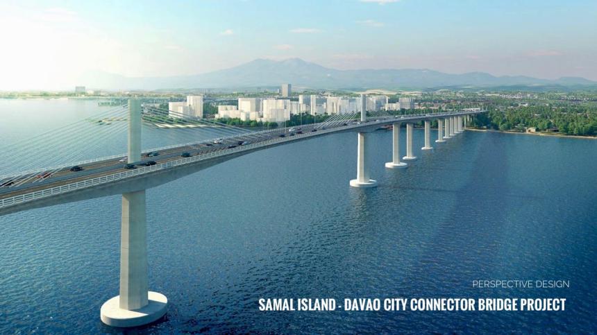 PBBM, VP Sarah, graces construction of P23-B Davao-Samal Island Bridge PBBM, VP Sarah, graces construction of P23-B Davao-Samal Island Bridge image