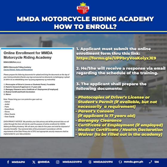MMDA Riding Academy now open, requires barangay clearance MMDA Riding Academy now open, requires barangay clearance image