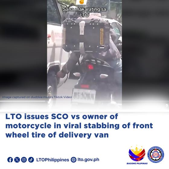 LTO issues Show Cause Order vs rider on recent viral video LTO issues Show Cause Order vs rider on recent viral video image