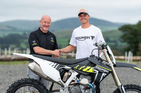 Jonny Walker signed by Triumph Racing Enduro Team Jonny Walker signed by Triumph Racing Enduro Team image