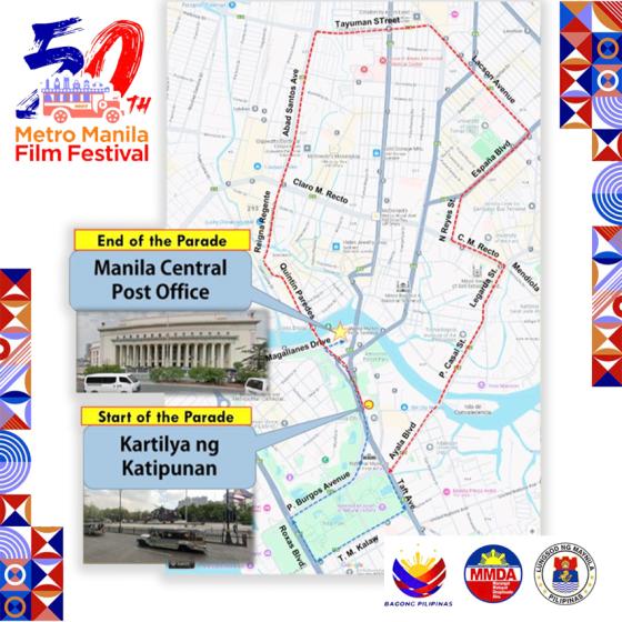 Heavy traffic in Manila on Dec. 21 due to Film Fest Parade of Stars Heavy traffic in Manila on Dec. 21 due to Film Fest Parade of Stars image