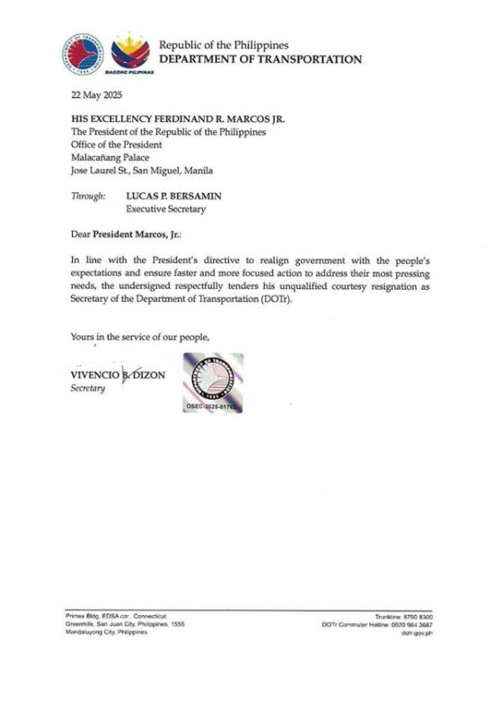 DOTr, MMDA chiefs tender resignations following PBBM directive DOTr, MMDA chiefs tender resignations following PBBM directive image