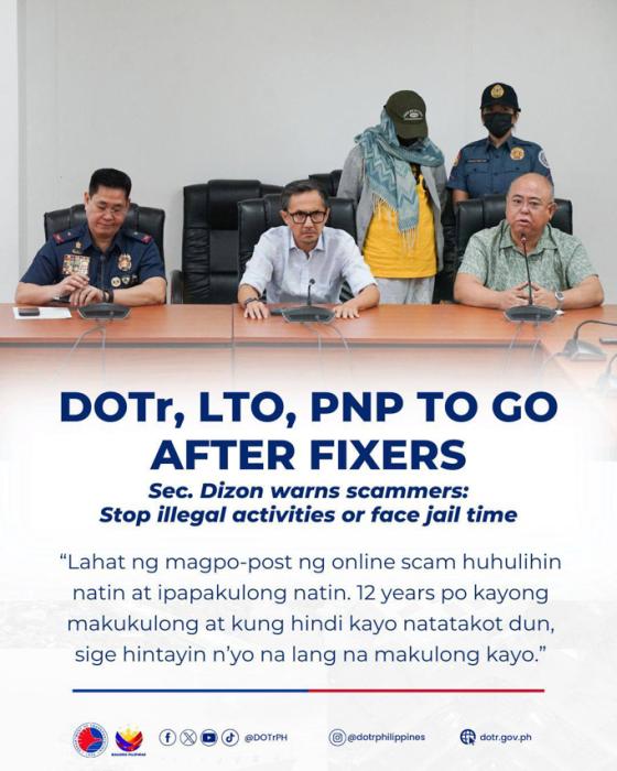 DOTr, LTO, PNP wage war vs fixers, warns 12-year jail time DOTr, LTO, PNP wage war vs fixers, warns 12-year jail time image