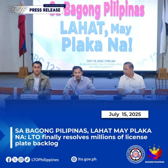 It’s official: DOTr and LTO announces MC plate backlog resolved It’s official: DOTr and LTO announces MC plate backlog resolved image