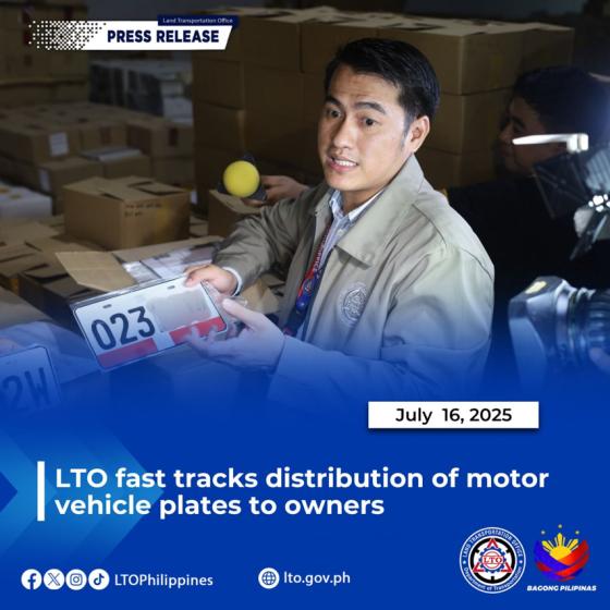 LTO: 7.2 million license plates now set for distribution LTO: 7.2 million license plates now set for distribution image