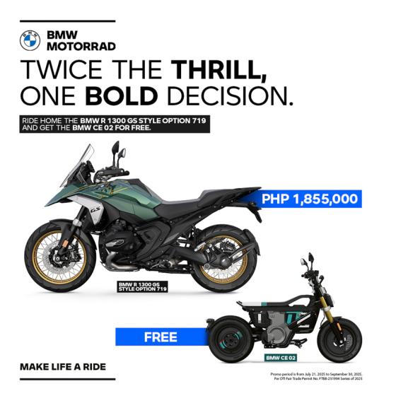BMW Motorrad PH is giving away this P595K worth CE 02 for FREE BMW Motorrad PH is giving away this P595K worth CE 02 for FREE image