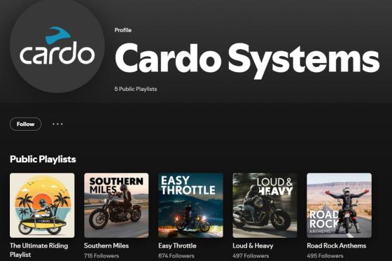 Cardo Systems presents its riding playlist on Spotify Cardo Systems presents its riding playlist on Spotify image