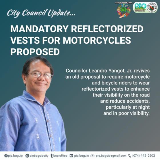 Baguio eyes mandatory reflector vests for motorcycle, bike riders, up to PHP 2K fine Baguio eyes mandatory reflector vests for motorcycle, bike riders, up to PHP 2K fine image