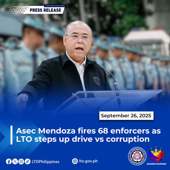 LTO sacks 68 enforcers, thanks to netizens LTO sacks 68 enforcers, thanks to netizens image