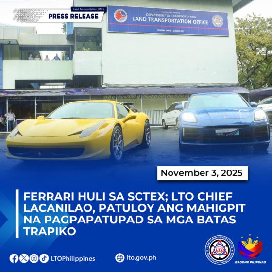 Hindi lang puro motor: LTO impounds luxury cars during Undas ops Hindi lang puro motor: LTO impounds luxury cars during Undas ops image