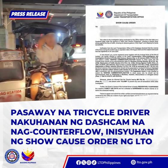 QC Gov’t: Tricycle driver in viral video has no valid driver’s license QC Gov’t: Tricycle driver in viral video has no valid driver’s license image