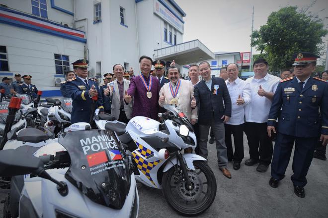Manila’s Finest receive e-motorcycles from Chinese Embassy image