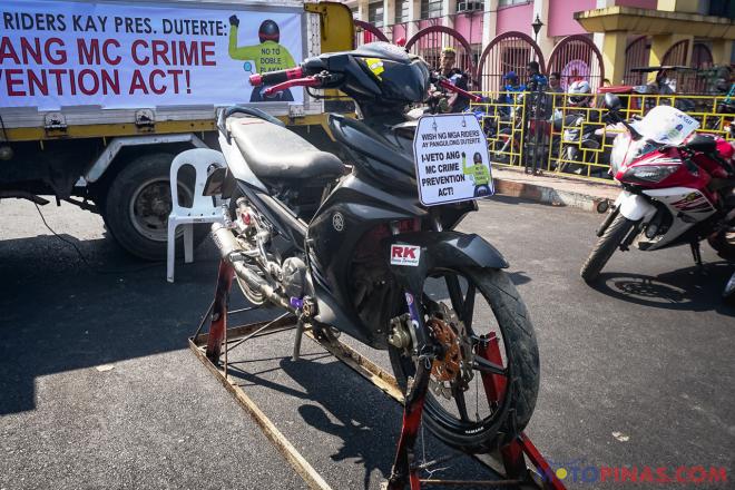 Riders request Duterte to veto Doble Plaka