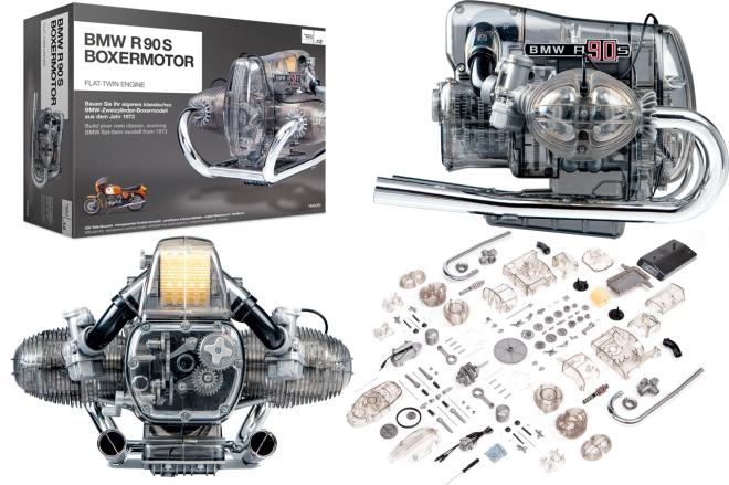 Franzis releases amazing, translucent 1:2 BMW R 90 S boxer engine kit image