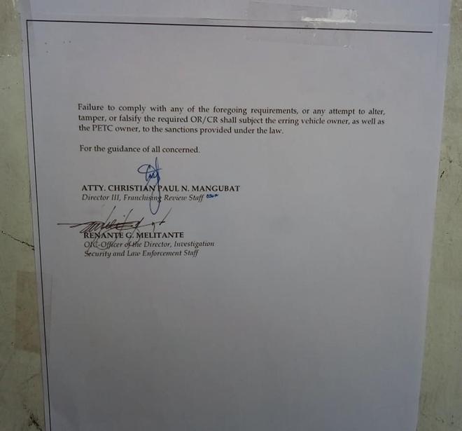 Heads up: new LTO memo on motorcycle renewal of registration image