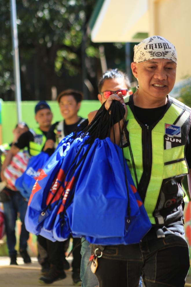 Balik-eskwela charity rides done by various Suzuki Motorcycle Clubs image