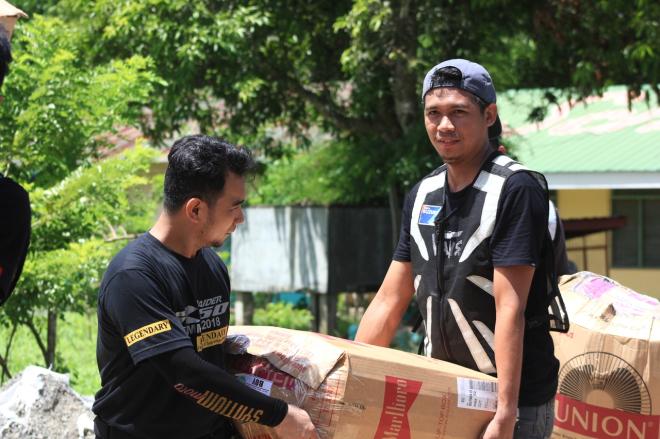 Balik-eskwela charity rides done by various Suzuki Motorcycle Clubs image