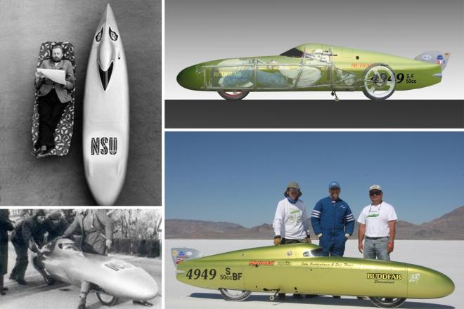Japanese team builds crazy “Super Super Cubs” for the Bonneville Speed Trials image