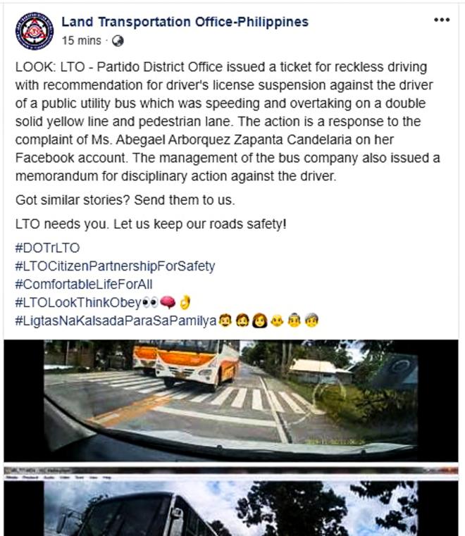 LTO wants you to help them catch traffic violators image
