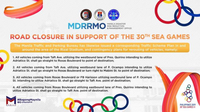 Adriatico St. near Rizal Stadium closed during the 30th SEA Games image