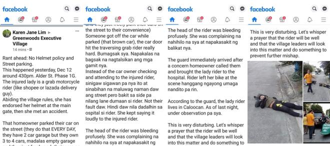 Look: motorcycle rider injures head due to “No Helmet Policy” image