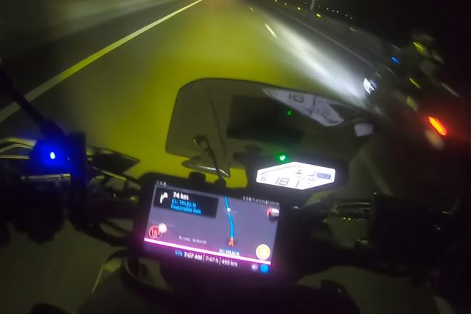 2020 BOSS Ironman participant counterflowing, speeding on highway image