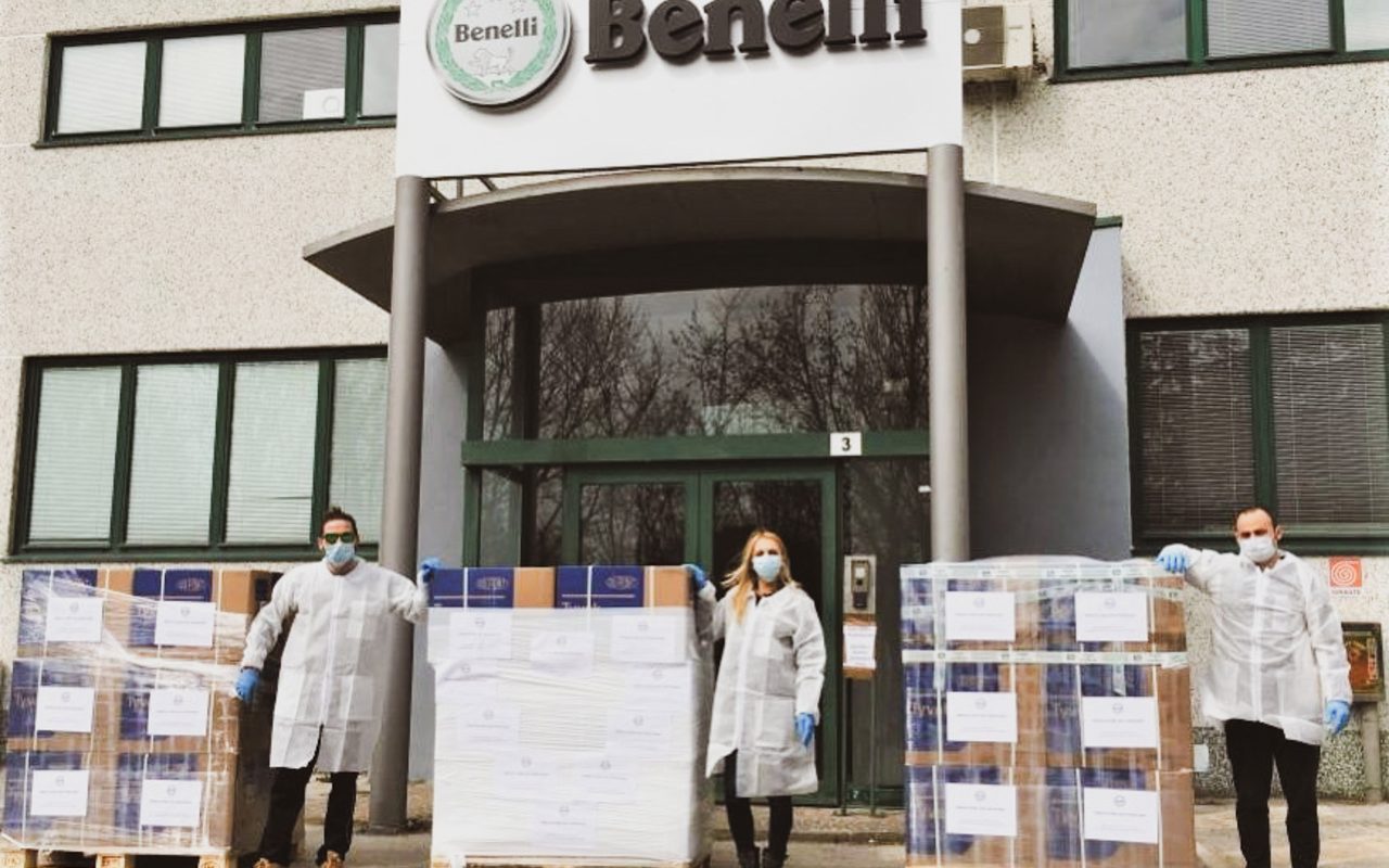 Benelli, Yamaha, Pirelli donate equipment to help fight COVID-19