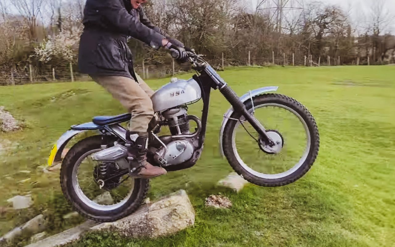 Watch: 86-year-old rider does trials in classic BSA