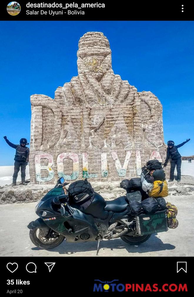 This rider has turned his Suzuki Hayabusa into an adventure bike image