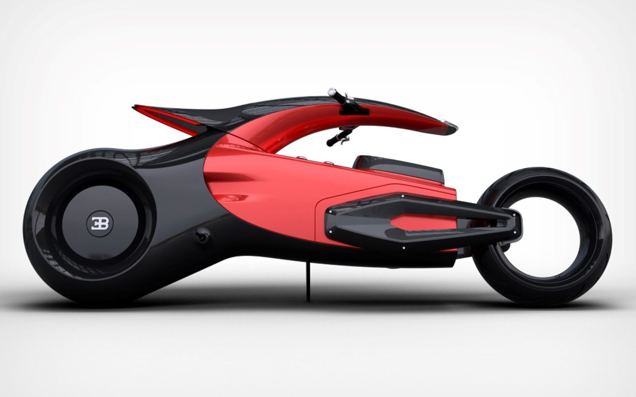 This is what a Bugatti motorcycle would look like