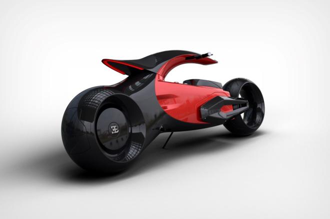 This is how a Bugatti motorcycle would look like image