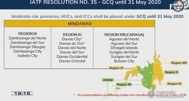 GCQ, ECQ, no CQ: Official list of areas and quarantine levels image