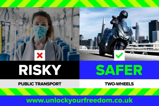 Suzuki UK promotes riding motorcycles to work as safer image
