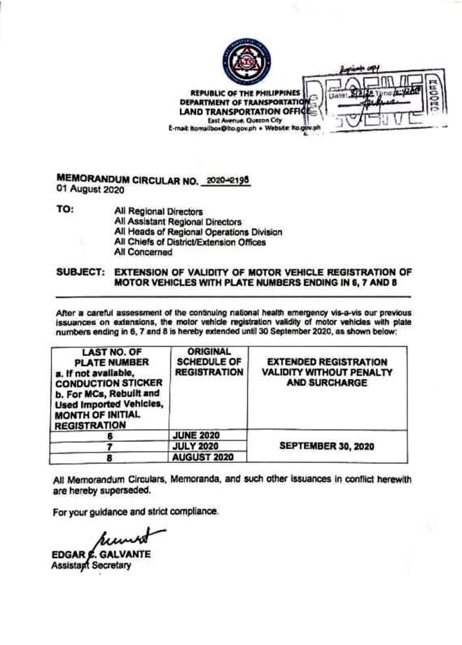 Expiry of registration for 6, 7 and 8 plates extended until Sept 30 image