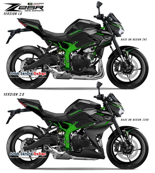 Indonesian designer imagines what naked ZX-25R could look like image