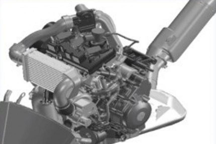 Yamaha developing MT-turbo naked bike image